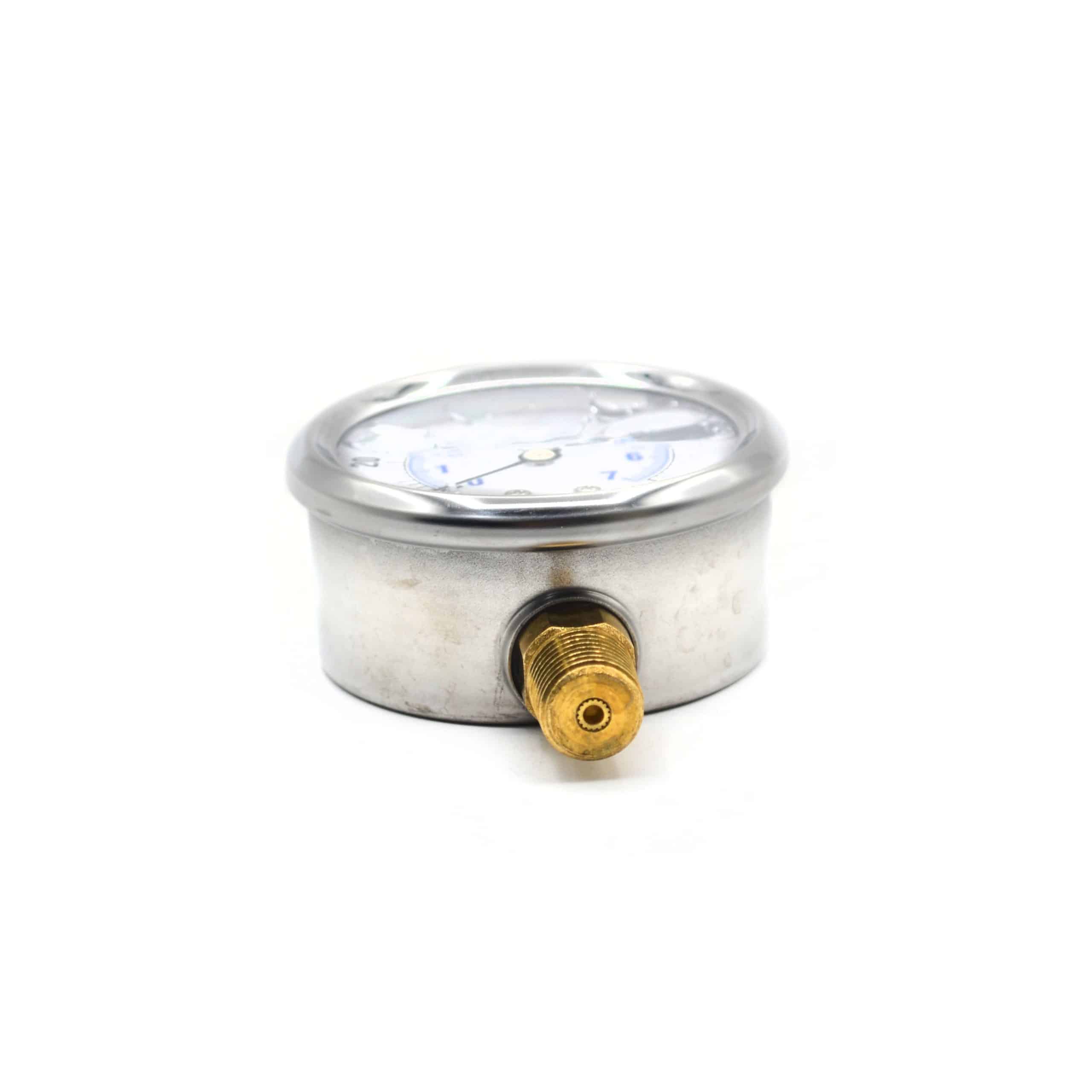 MANÓMETRO 0-100 PSI – 2 1/2″ X 1/4″NPT PRO-201L GLICERINA