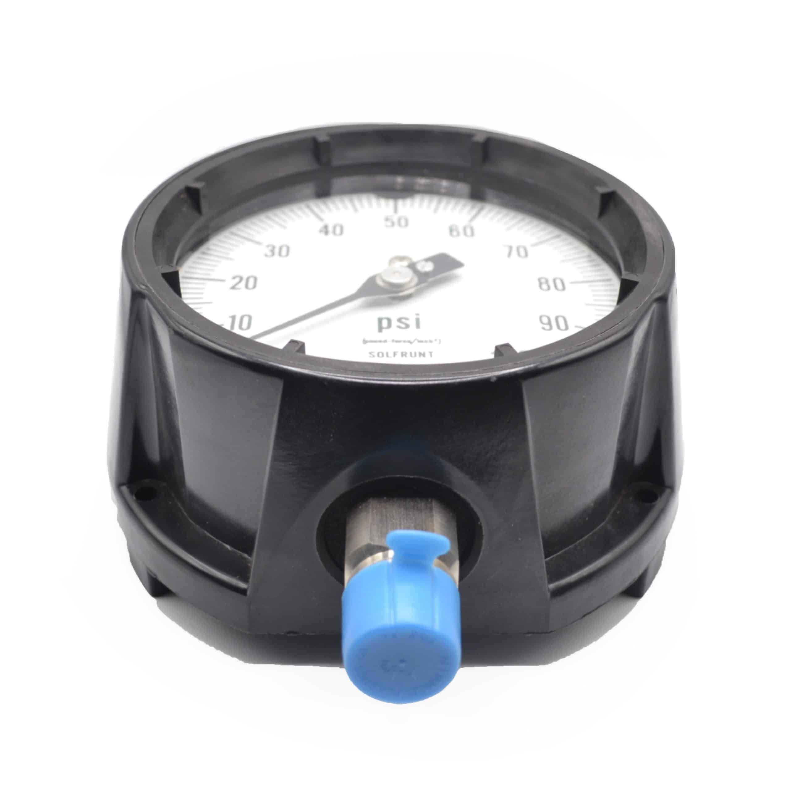 MANÓMETRO 0-100 PSI DE 4 1/2″ X 1/2″NPT