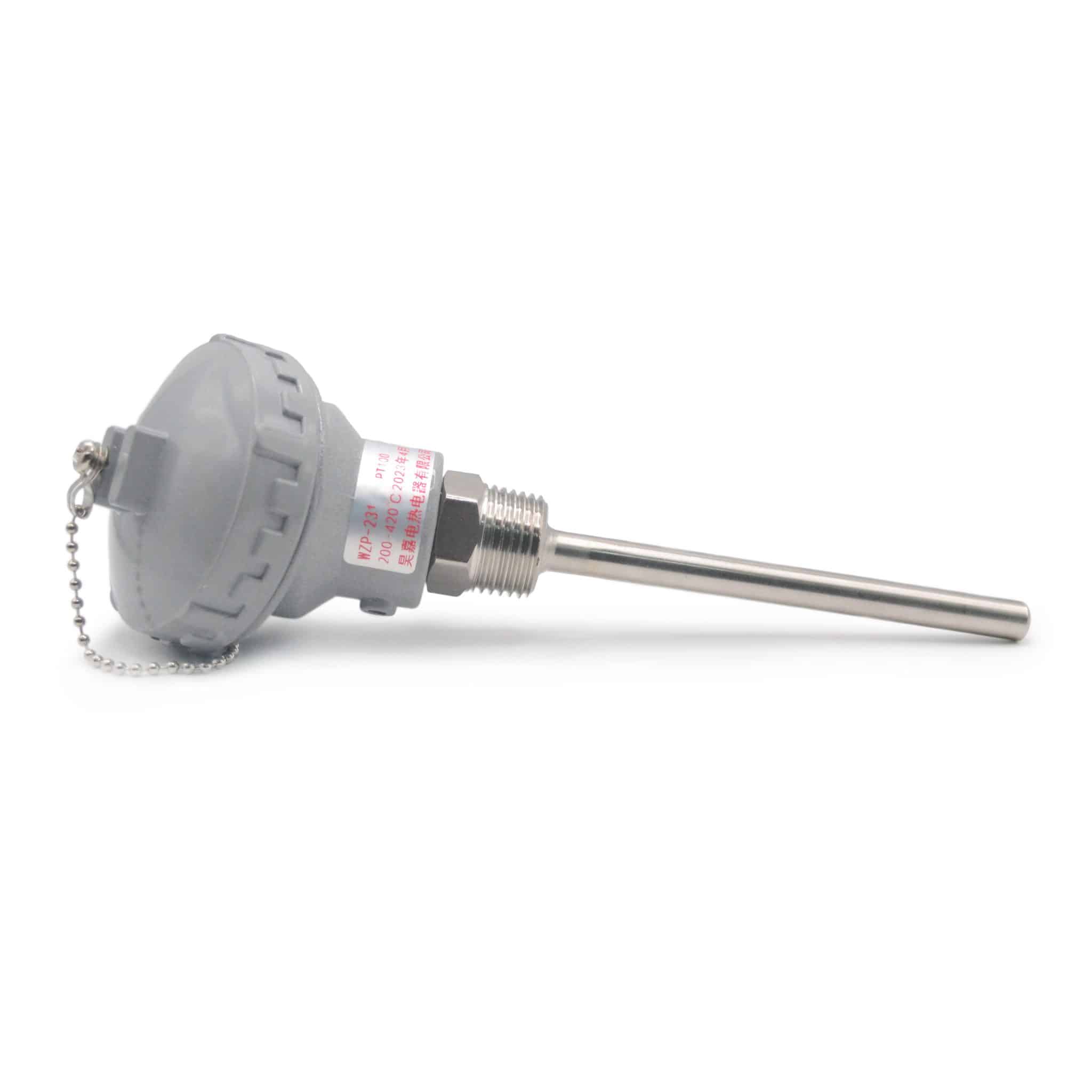 TERMOCUPLA PT 100, TIPO CABEZAL 1/2″ MPT, BULBO 4 CM, 200-420°C