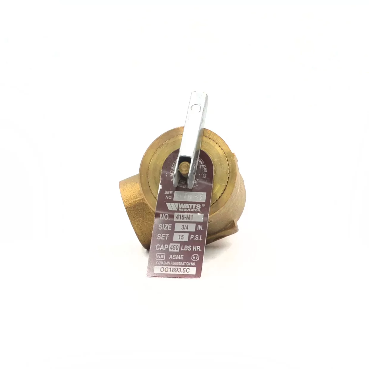 VÁLVULA SEGURIDAD WATTS 3/4″ X 3/4″ X 15