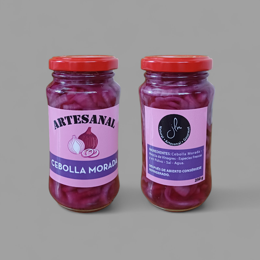 Cebolla morada encurtida 250 g.