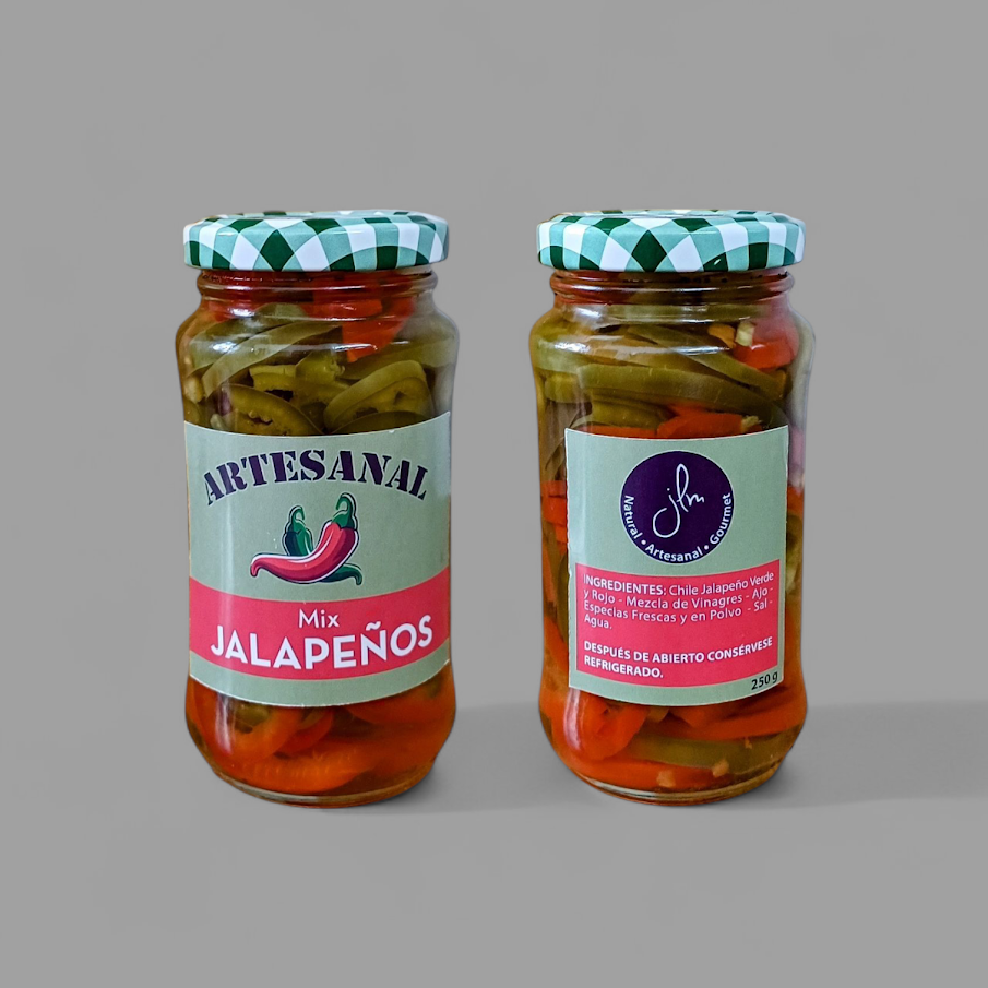 Jalapeños mixtos verdes y rojos 250 g.