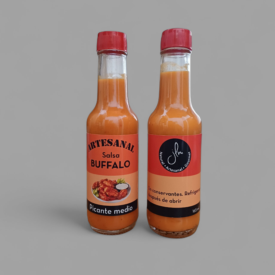 Salsa buffalo picante medio 165 ml.