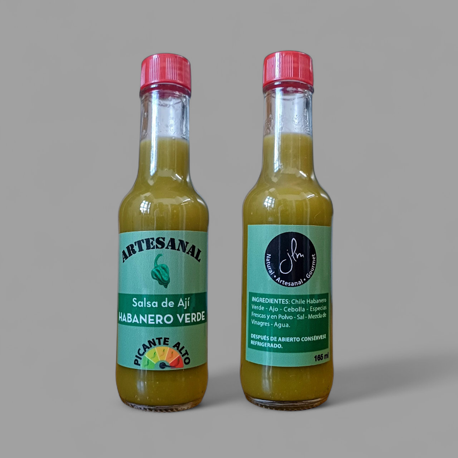 Salsa de habanero verde 90 ml. y 165 ml.
