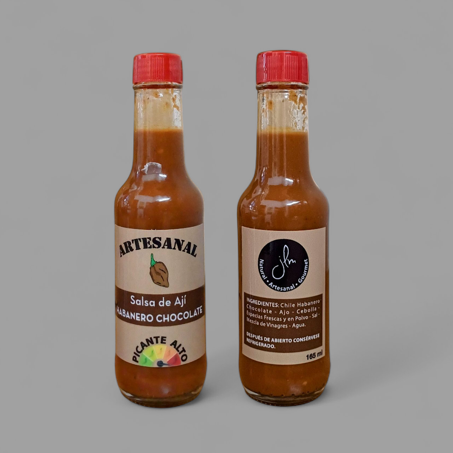 Salsa de habanero chocolate 90 ml. y 165 ml.