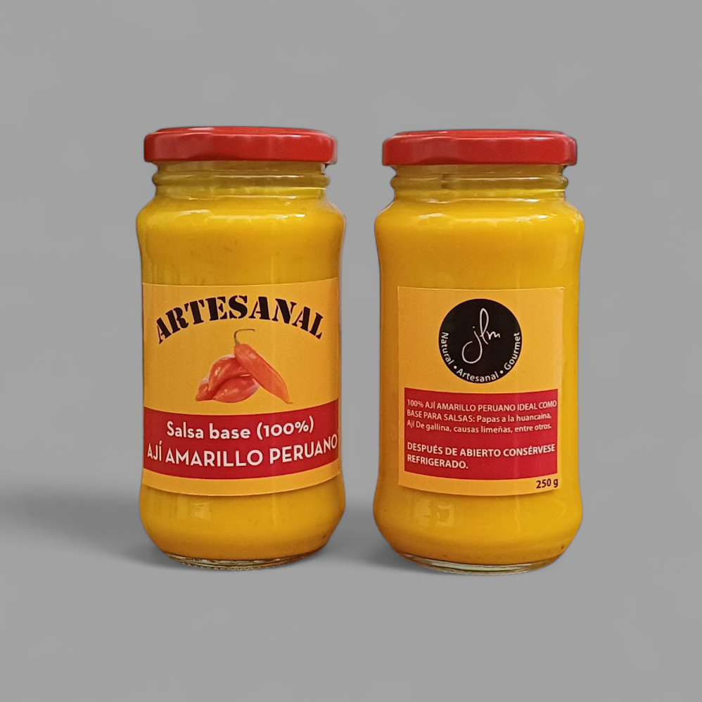 Salsa de ají peruano amarillo 250 g.
