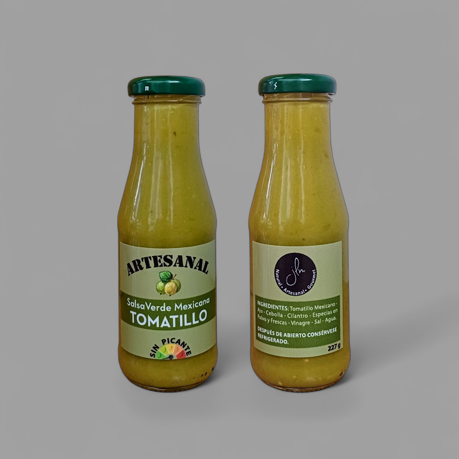 Salsa mexicana de tomatillo verde 227 g.