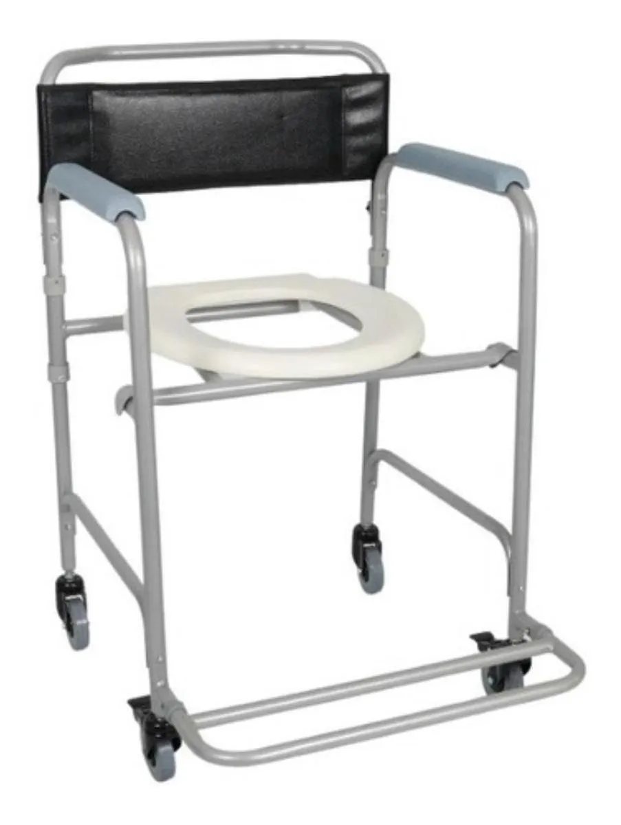 Cadeira de Banho Higiênica Semi Obesos com Rodas
