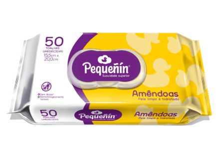 Lenços Umedecidos Pequeñin Amêndoas