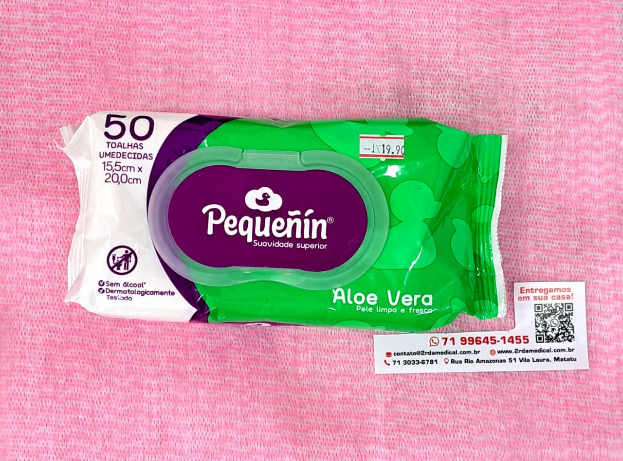 Pequeñin Toalhas Umedecidas Aloe Vera