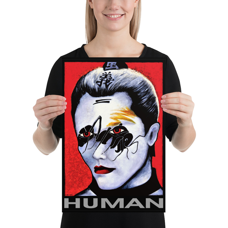 Samurai Human Unt Spirit Guide Art Poster