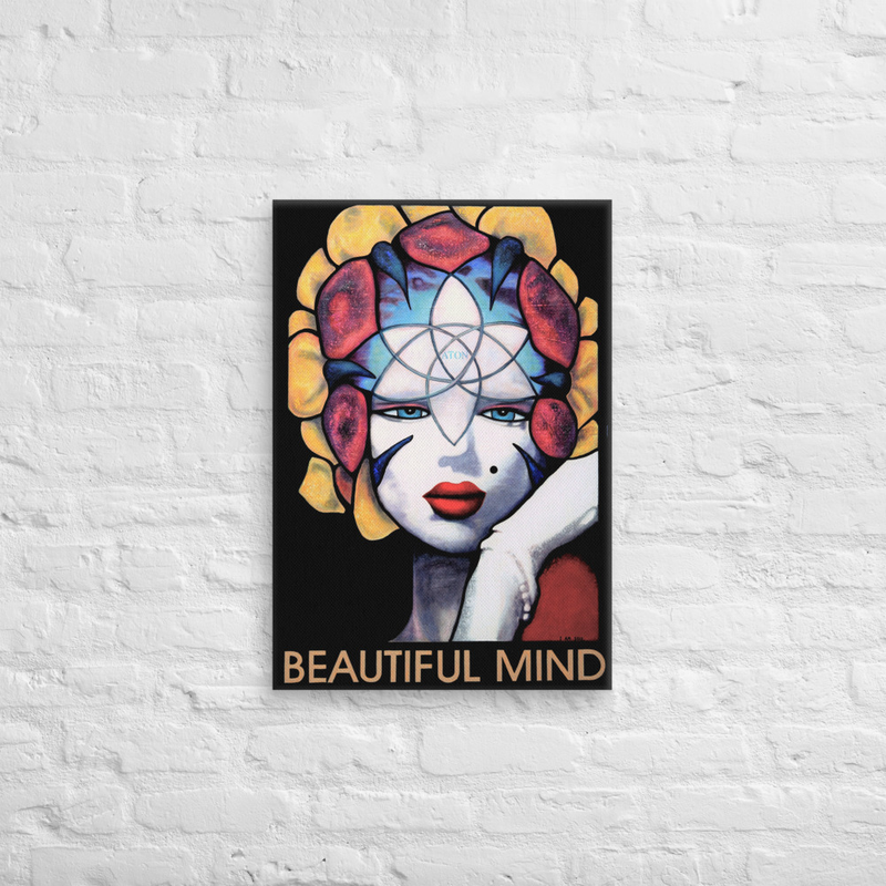 Beautiful Mind Artistic Canvas by Maya Britan