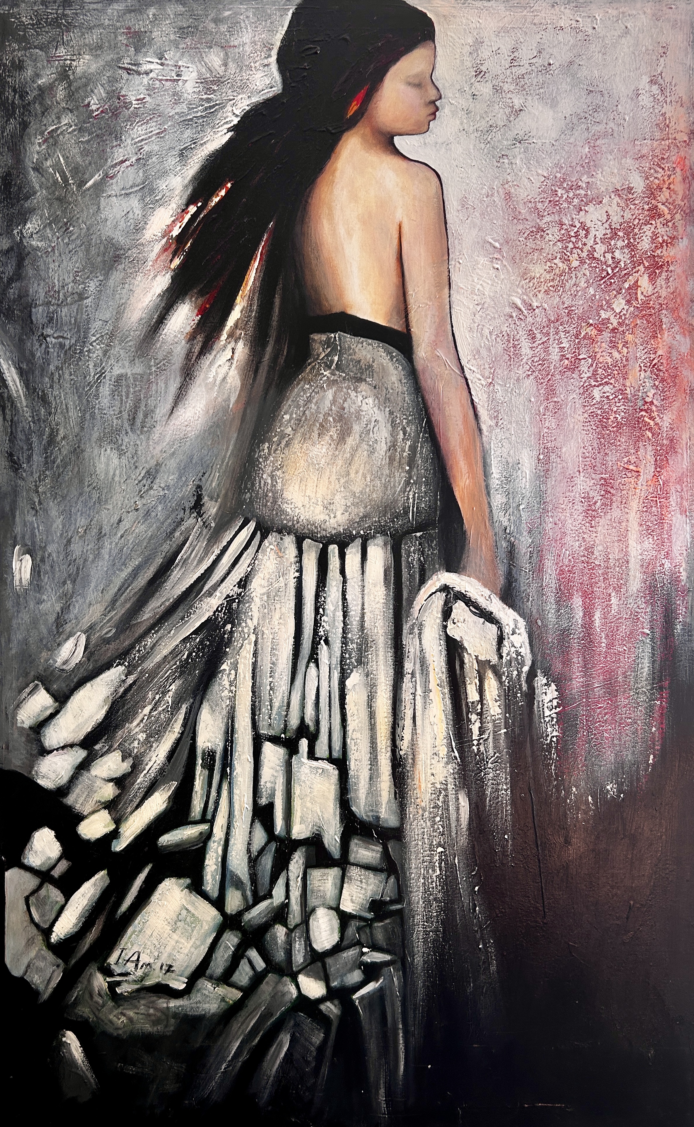 Modern Abstract Woman Painting
