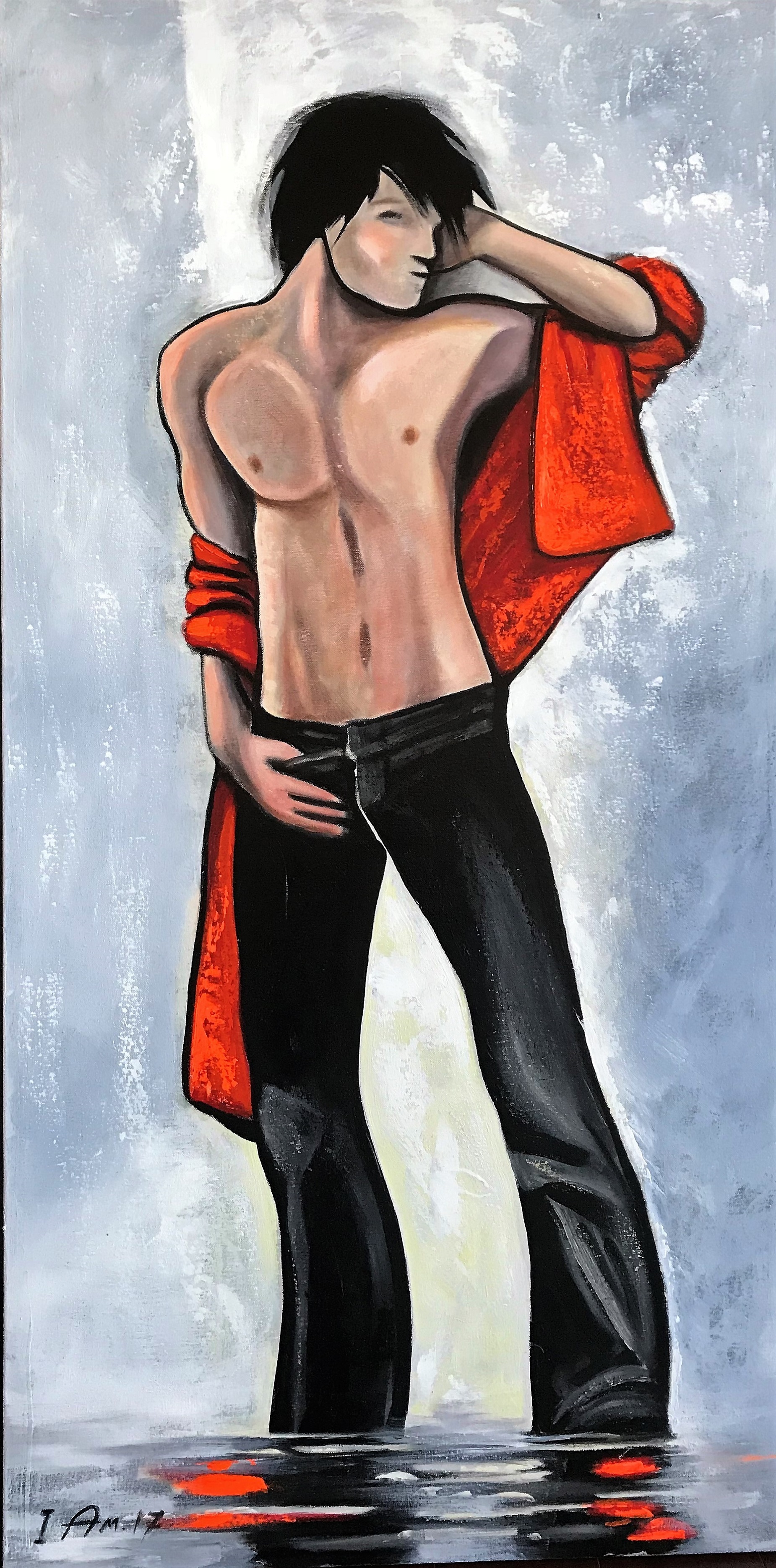Modern Male Figure Painting