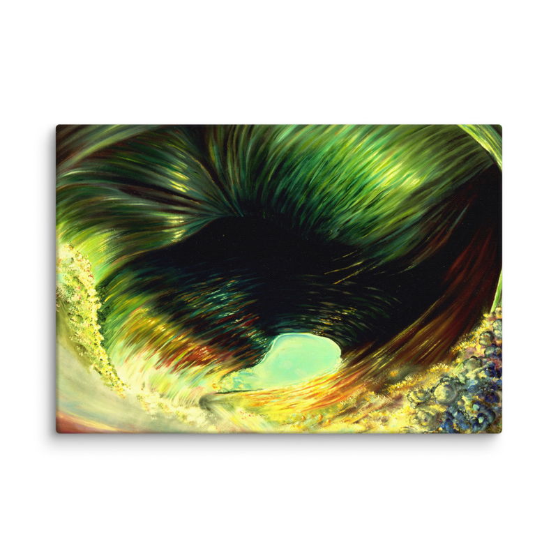 Abstract Ocean Wave Canvas Art