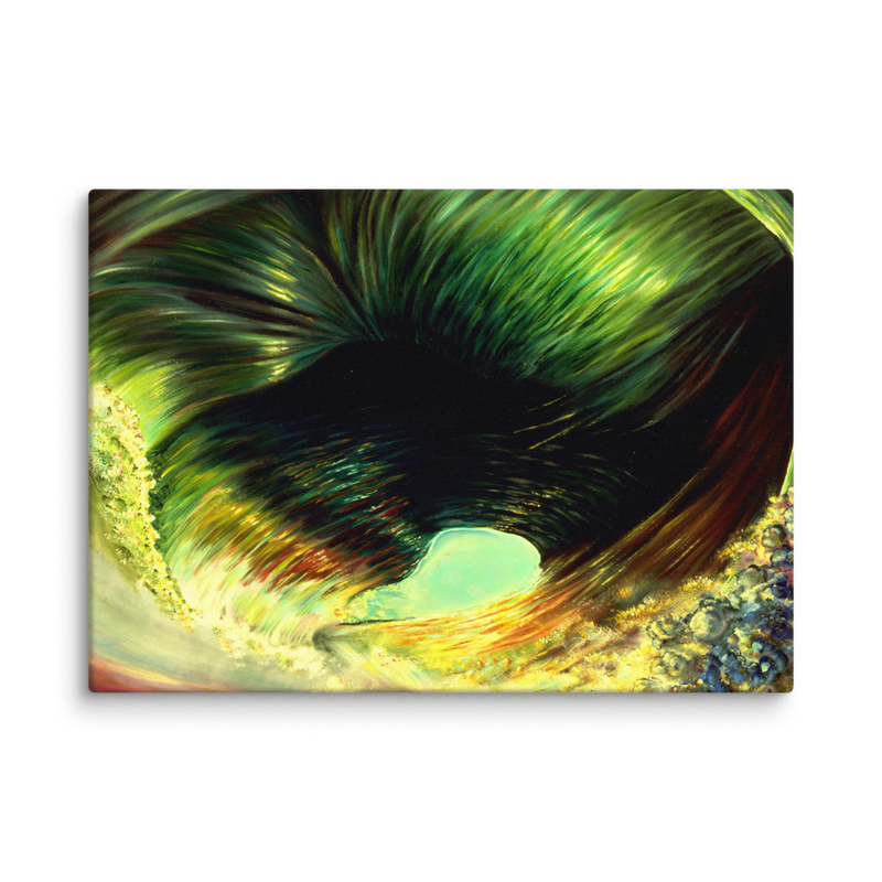 Abstract Ocean Wave Canvas Art