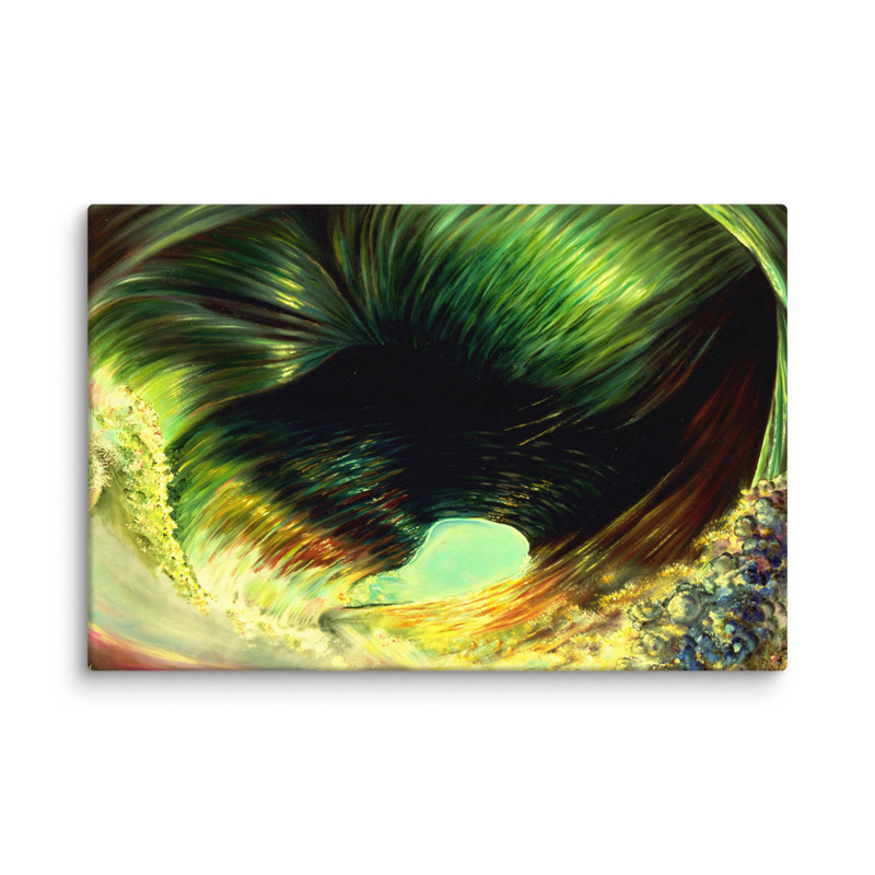 Abstract Ocean Wave Canvas Art