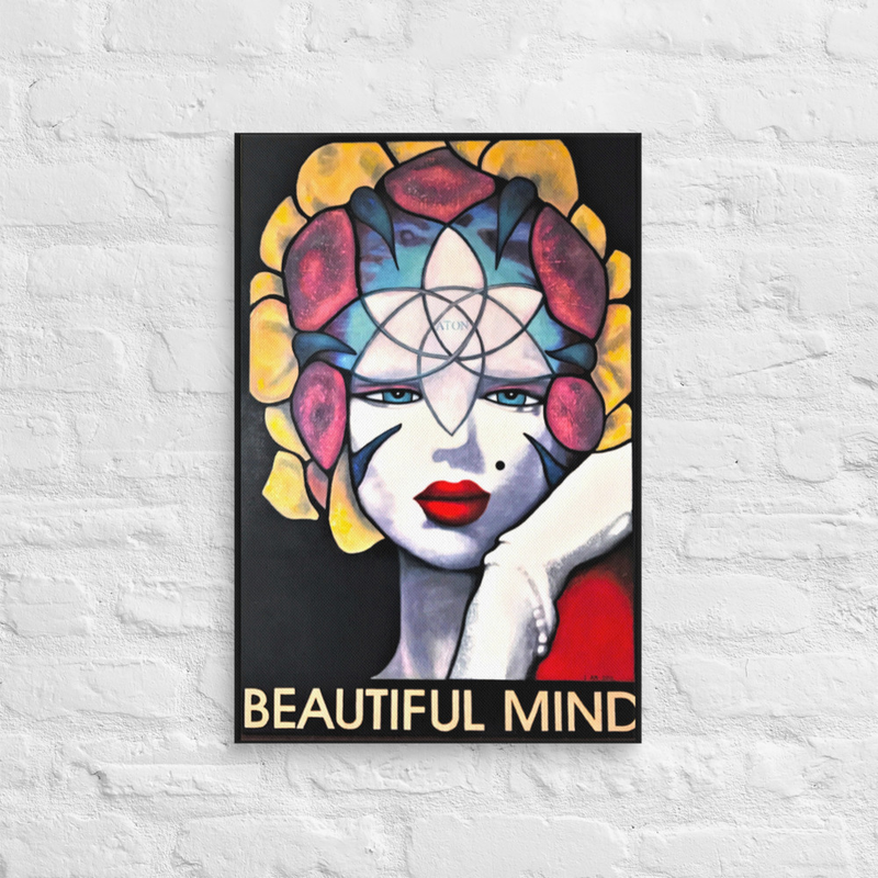 Marylin Monre Beautiful Mind Art Print on Canvas