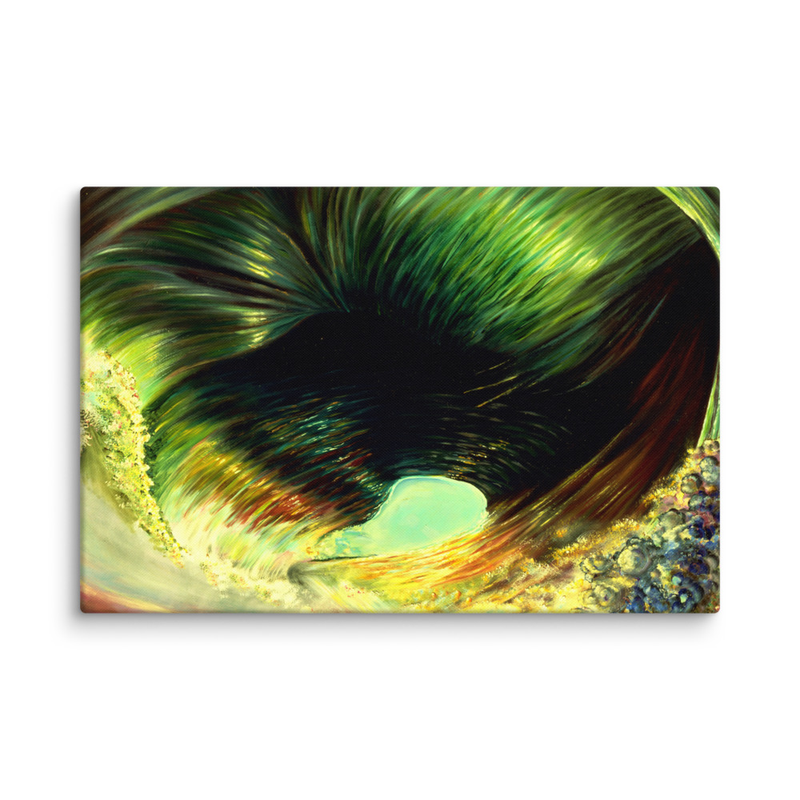 Abstract Ocean Wave Canvas Art