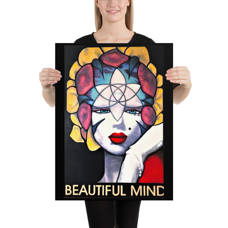 Marylin Monroe Beautiful Mind Poster Flower Spirit Guide