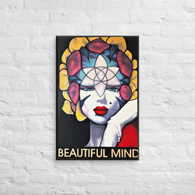 Marylin Monre Beautiful Mind Art Print on Canvas