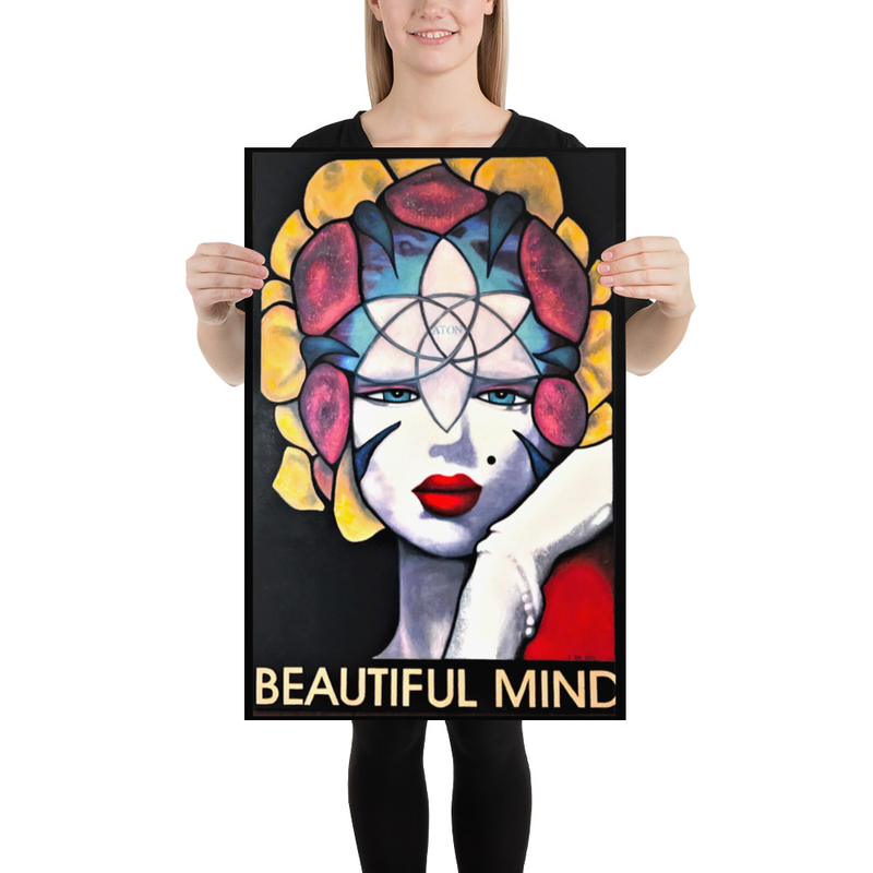 Marylin Monroe Beautiful Mind Poster Flower Spirit Guide