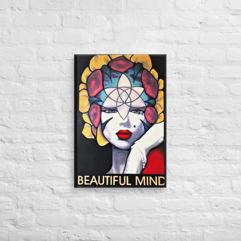 Marylin Monre Beautiful Mind Art Print on Canvas