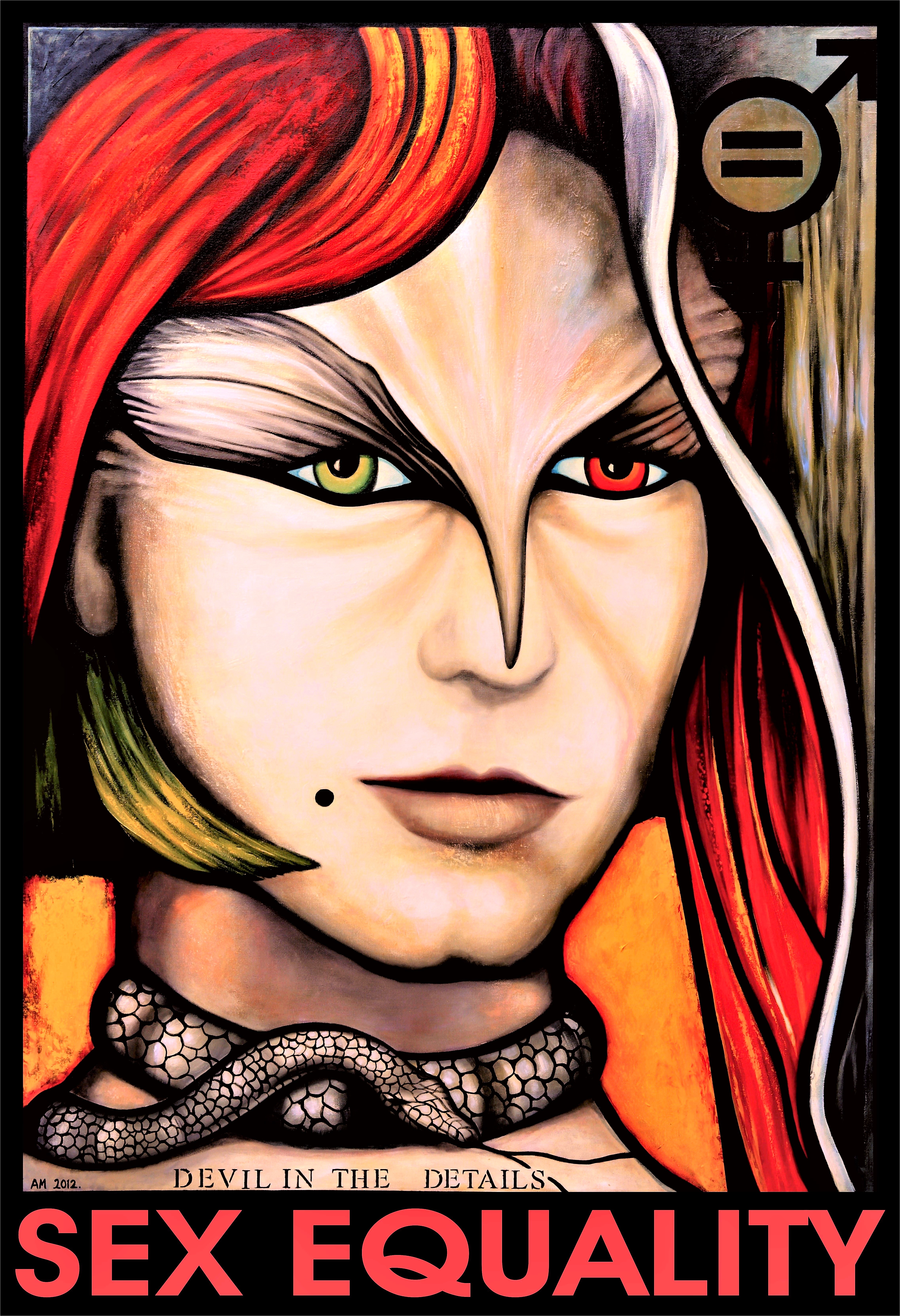 Sex Equality Poster Original Painting 4ft x 6ft