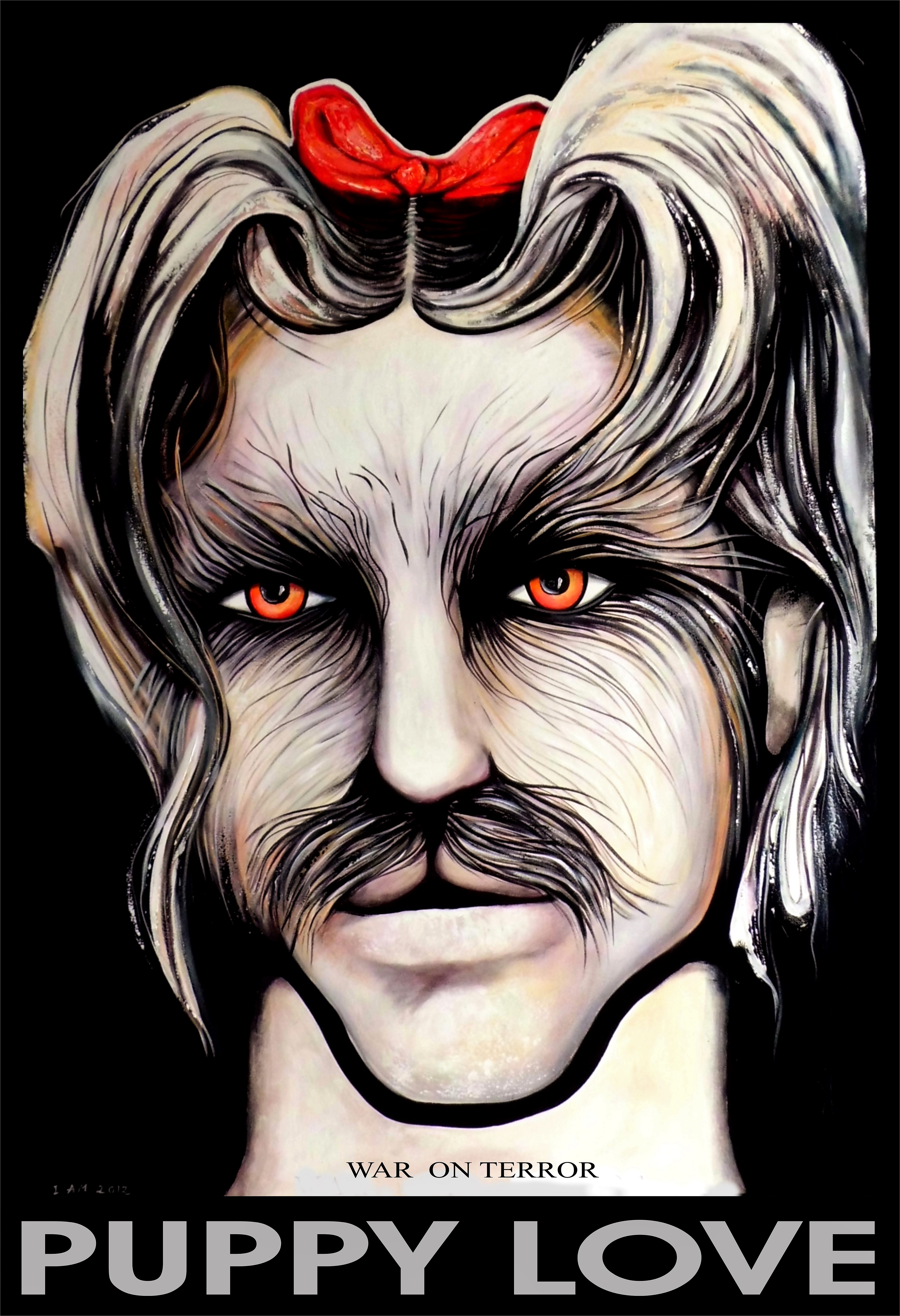 Puppy Love Poster Original Painting 4ft x 6ft SOLD