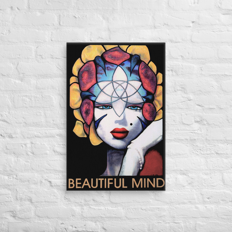 Beautiful Mind Artistic Canvas by Maya Britan