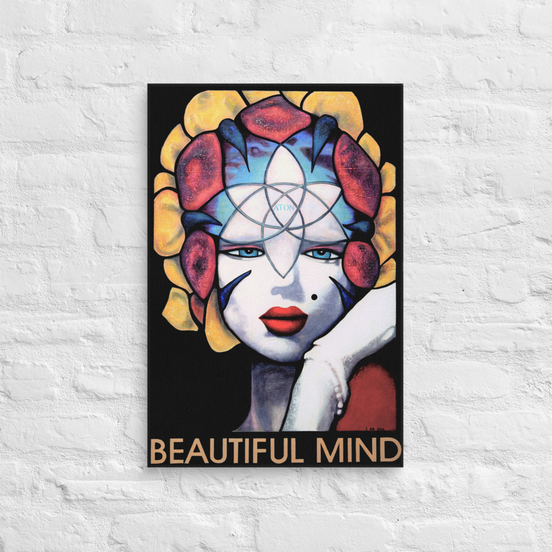 Beautiful Mind Artistic Canvas by Maya Britan
