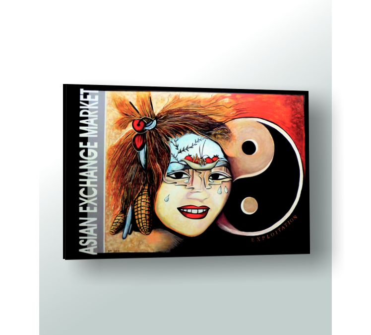 Yin Yang Asian Exchange Market Original Painting 6ft x 4ft