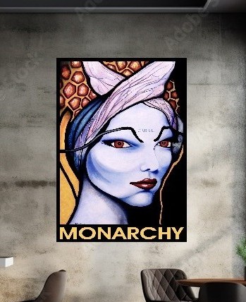 Cabal Monarchy Artwork Original 4ft x 6ft