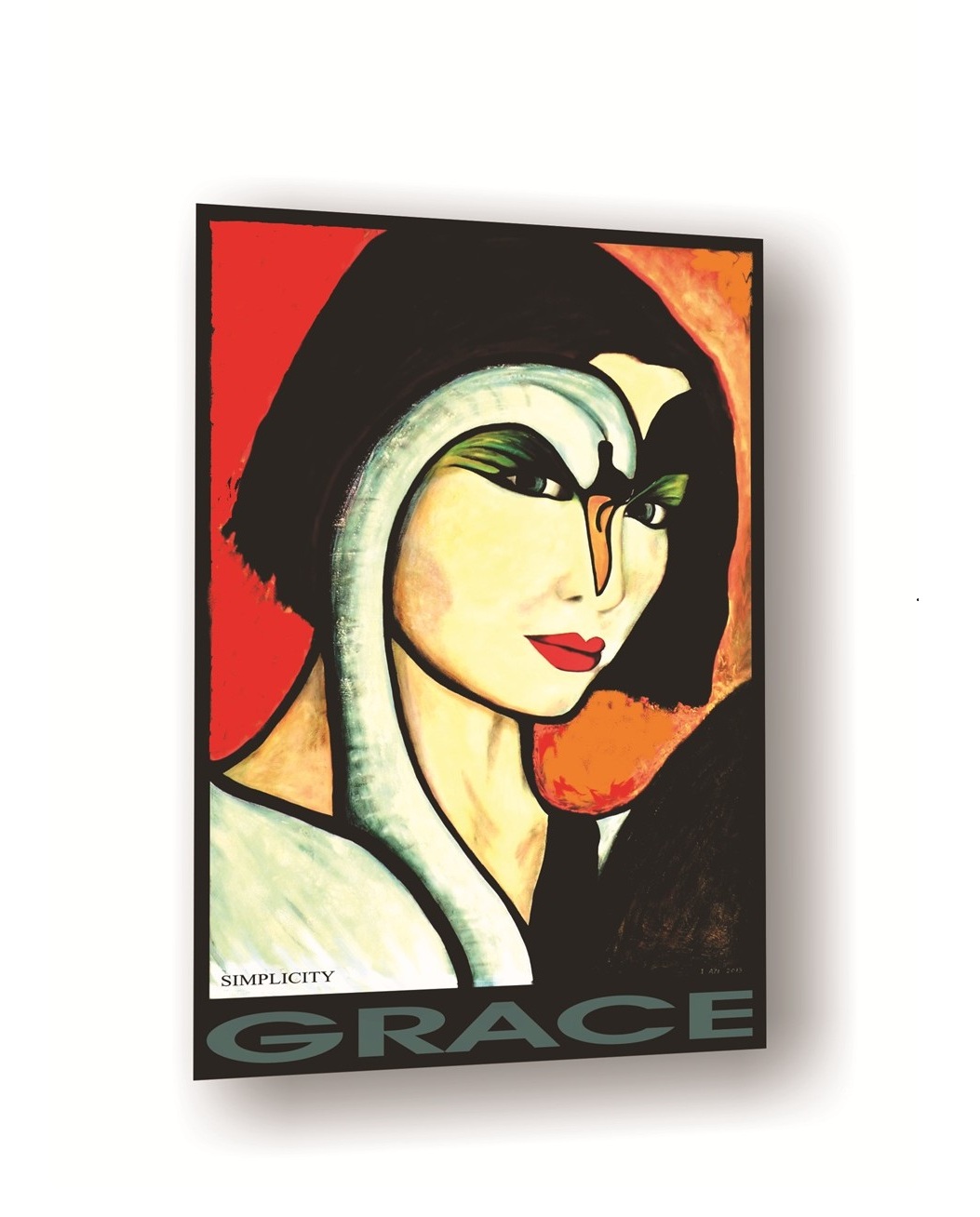 Grace Art in Simplicity Swan Spirit Guide Original Painting 4ft x 6ft