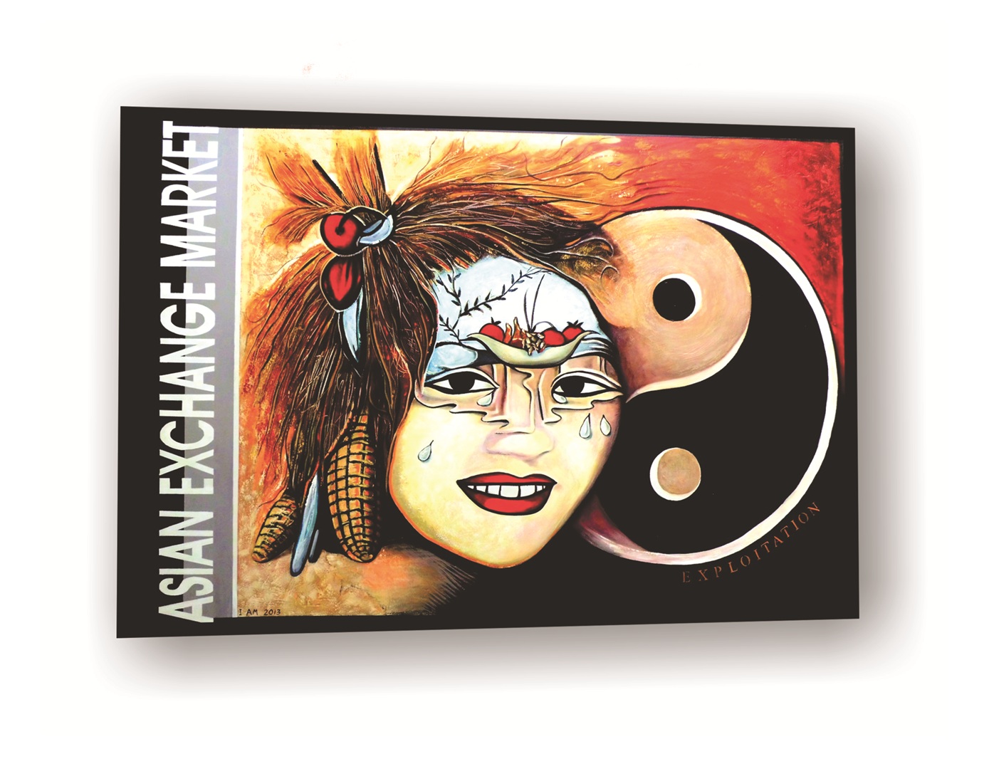 Yin Yang Asian Exchange Market Original Painting 6ft x 4ft