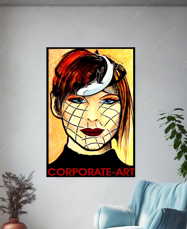 Corporate-Art Poster Original Painting 4ft x 6ft