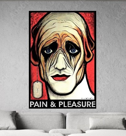 Secret Agent Poster Original Painting 4ft x 6ft