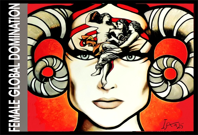 Female Global Domination Ram Spirit Guide poster