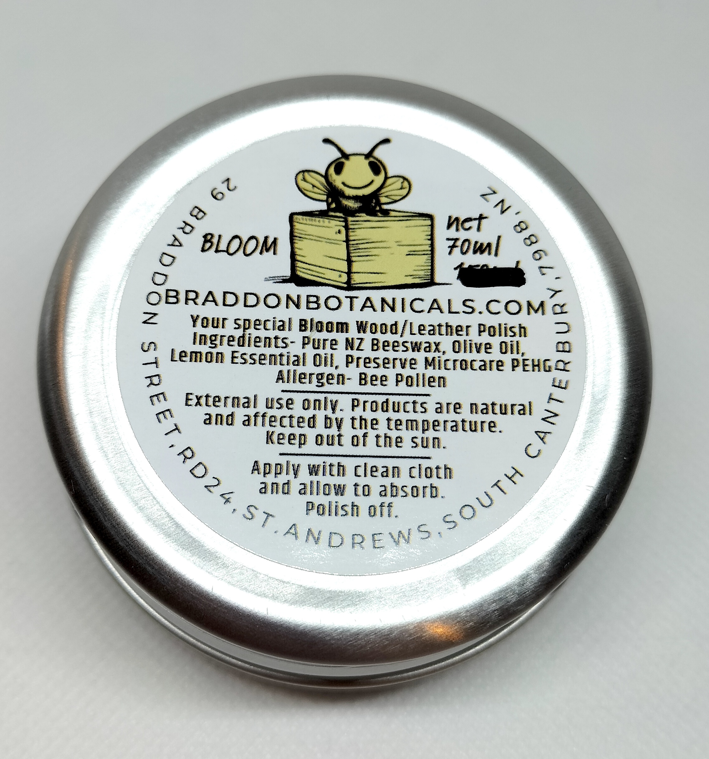 Bloom Lemon Beeswax Polish 2L Tub