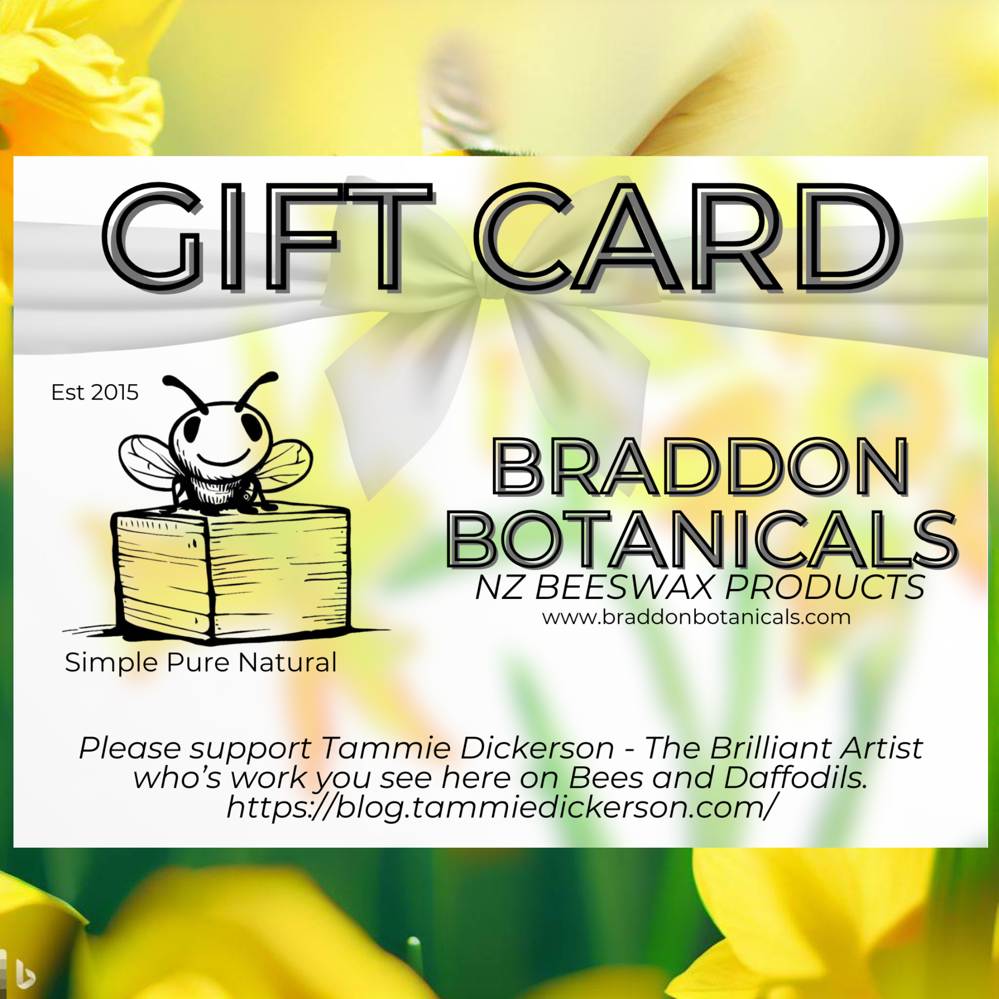 Braddon Botanicals Gift Card