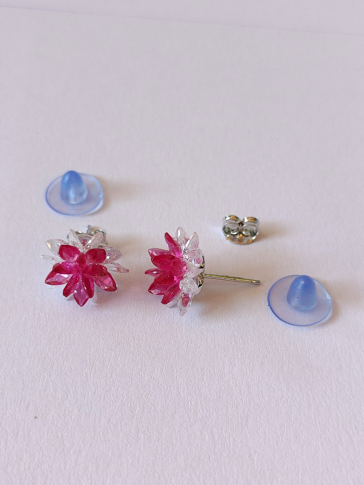 Flower-shaped earrings