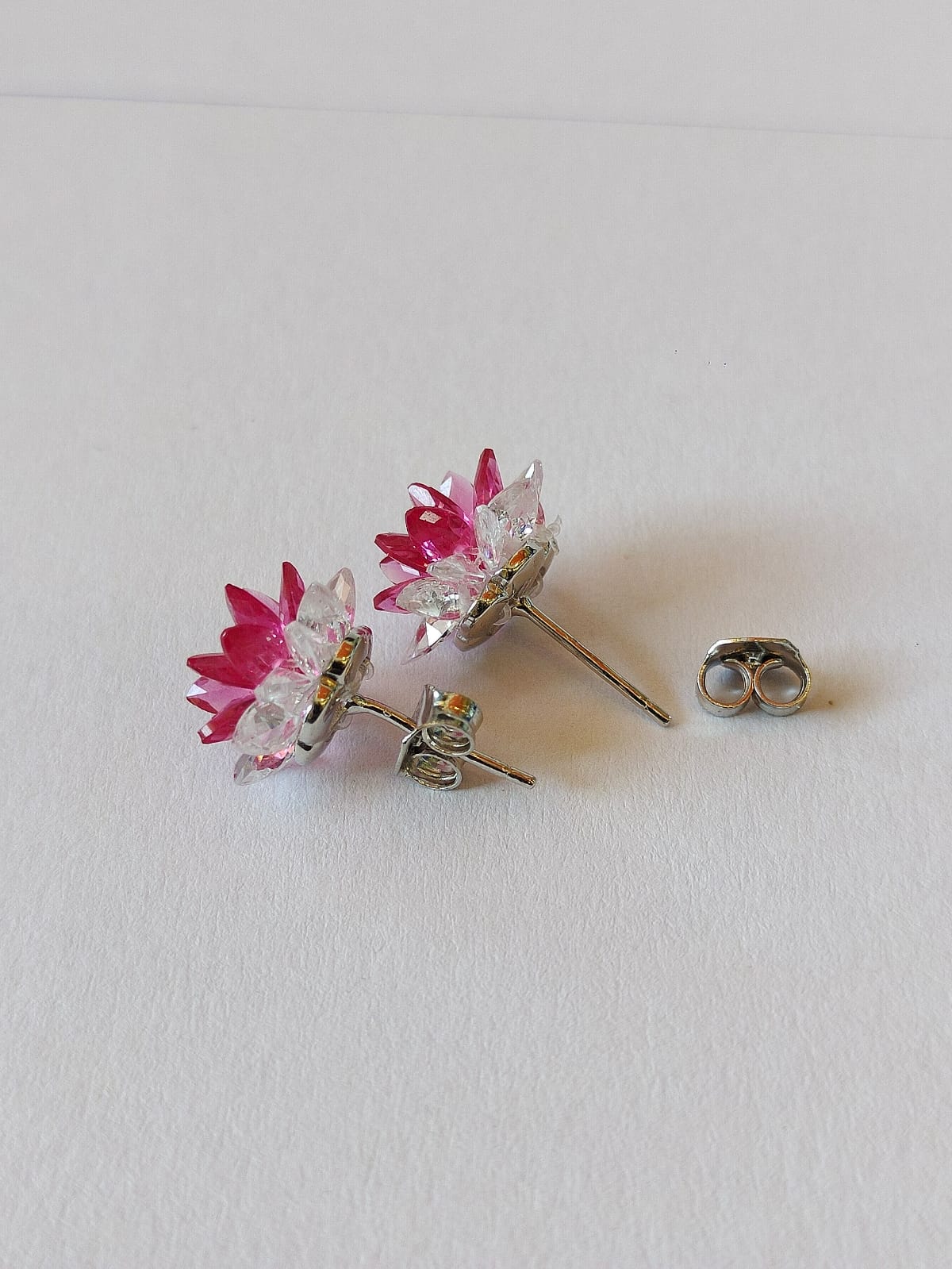 Flower-shaped earrings