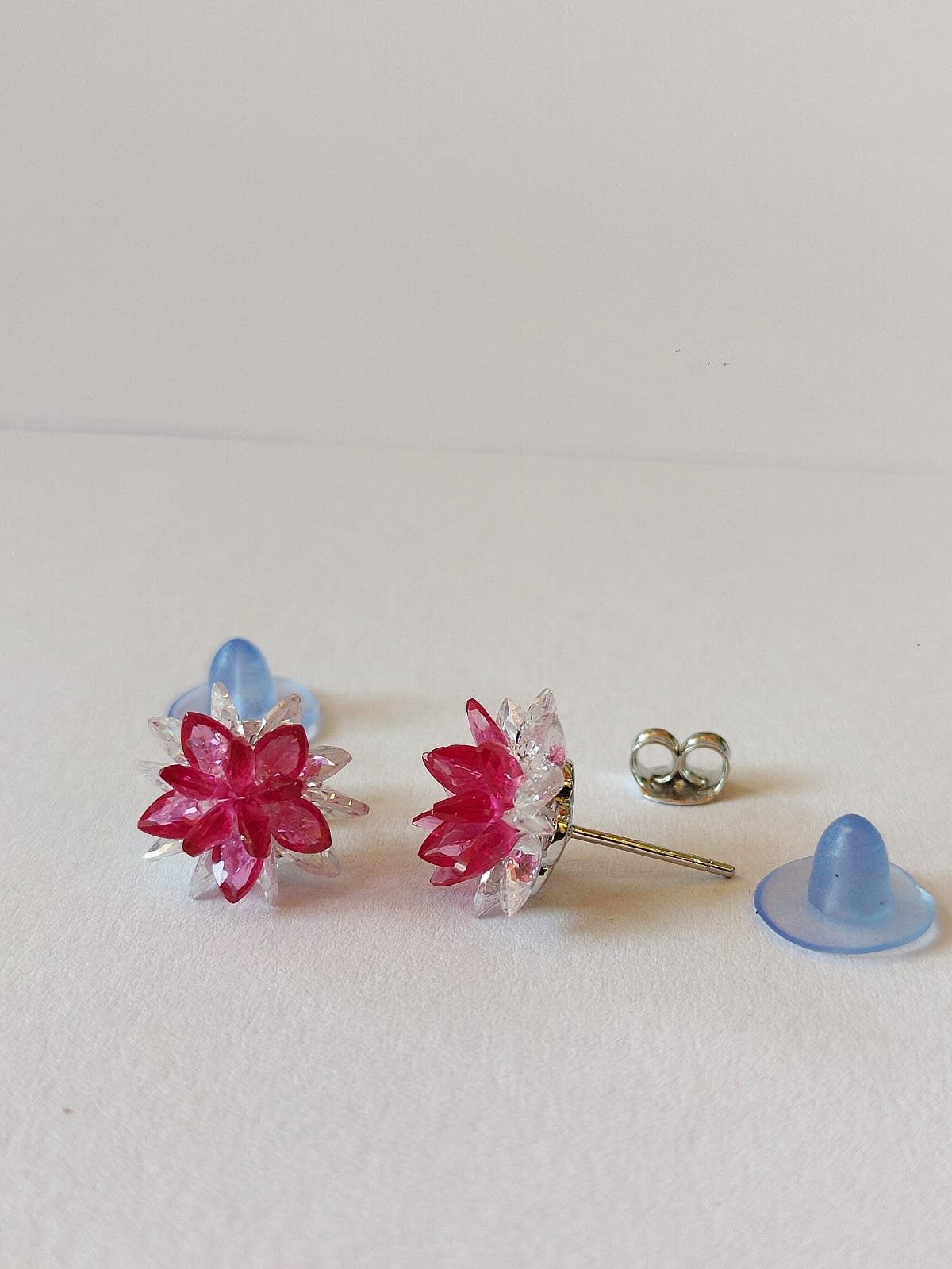 Flower-shaped earrings