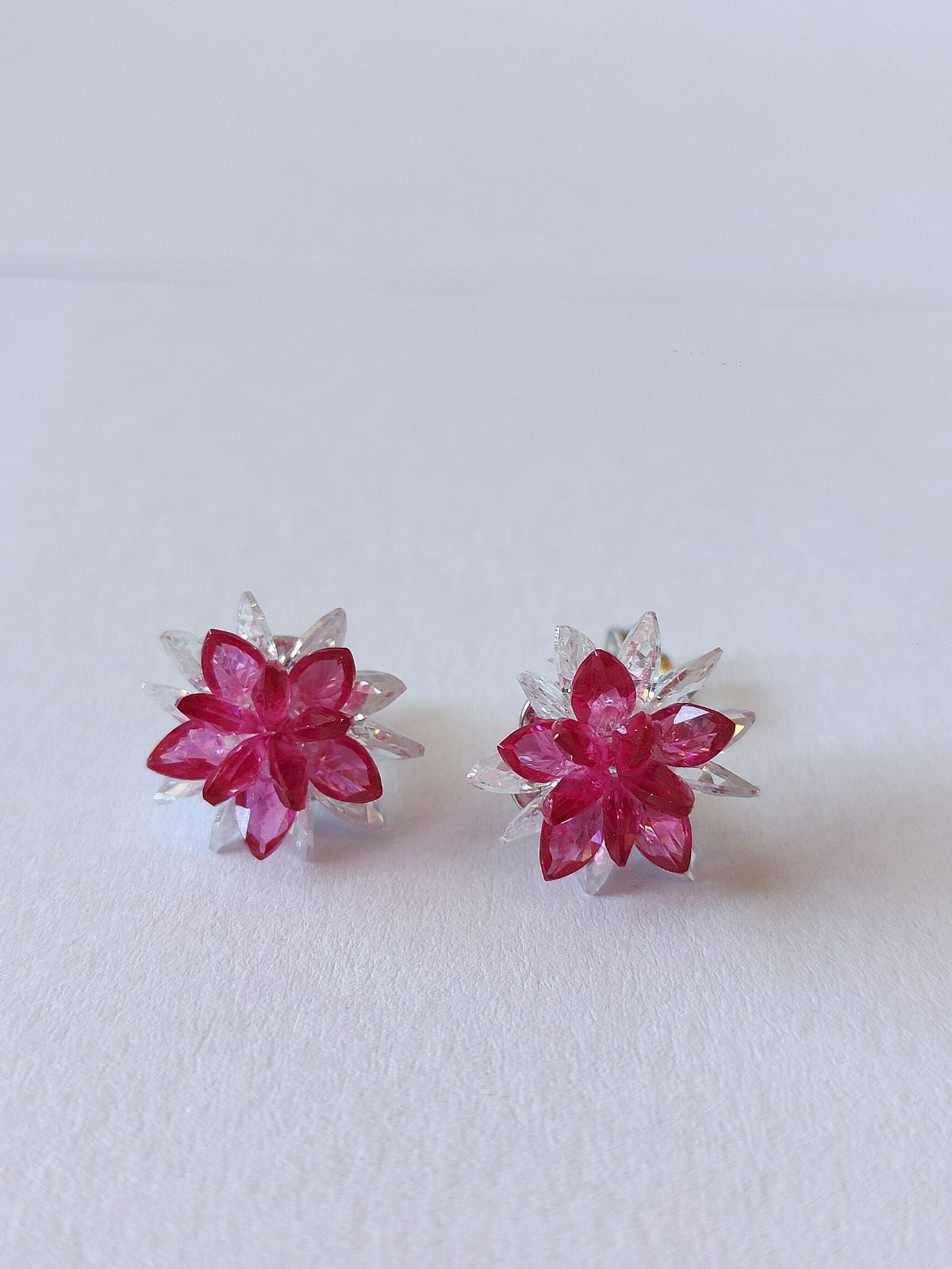 Flower-shaped earrings