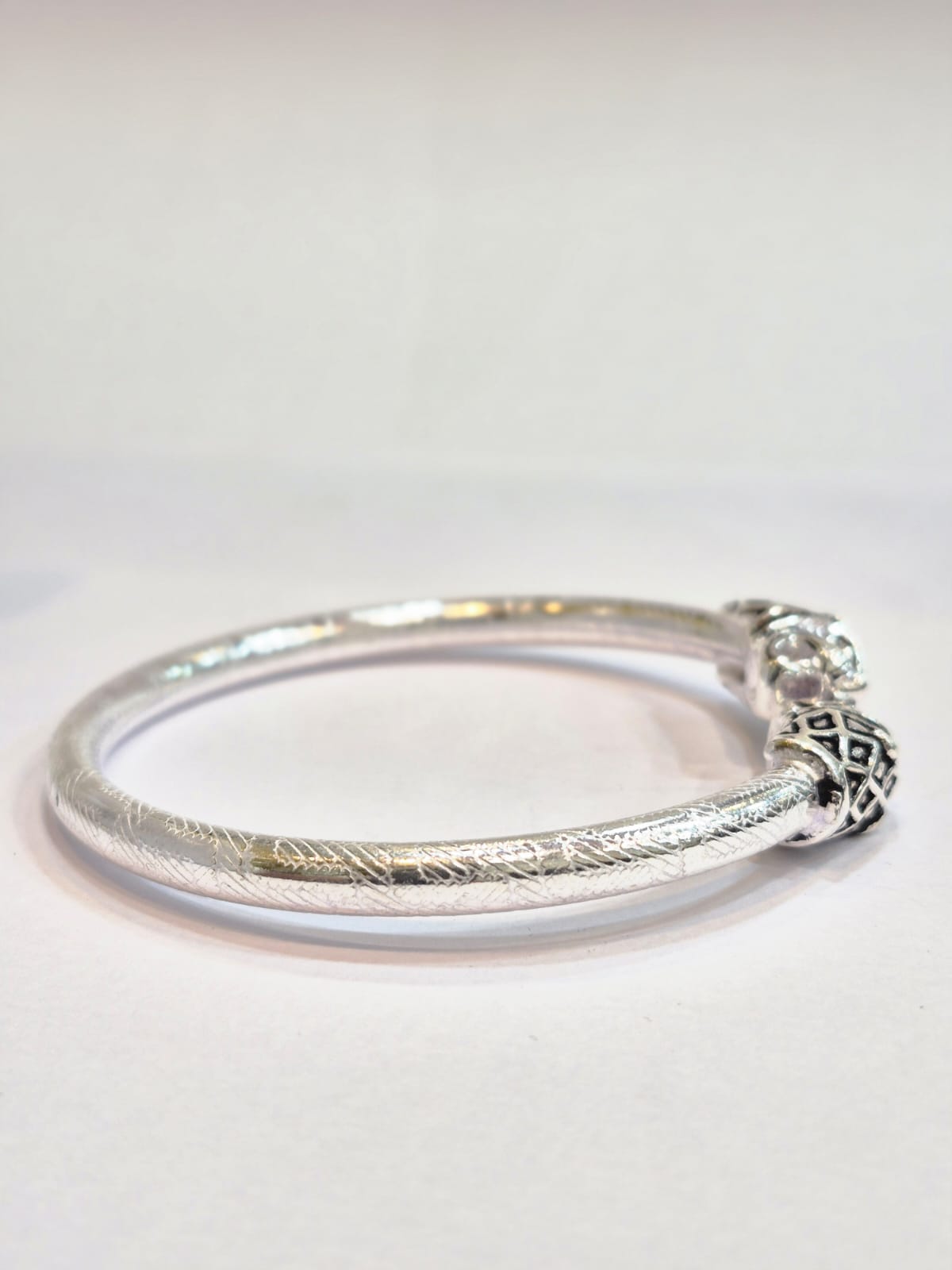 Silver Tiger Head kada