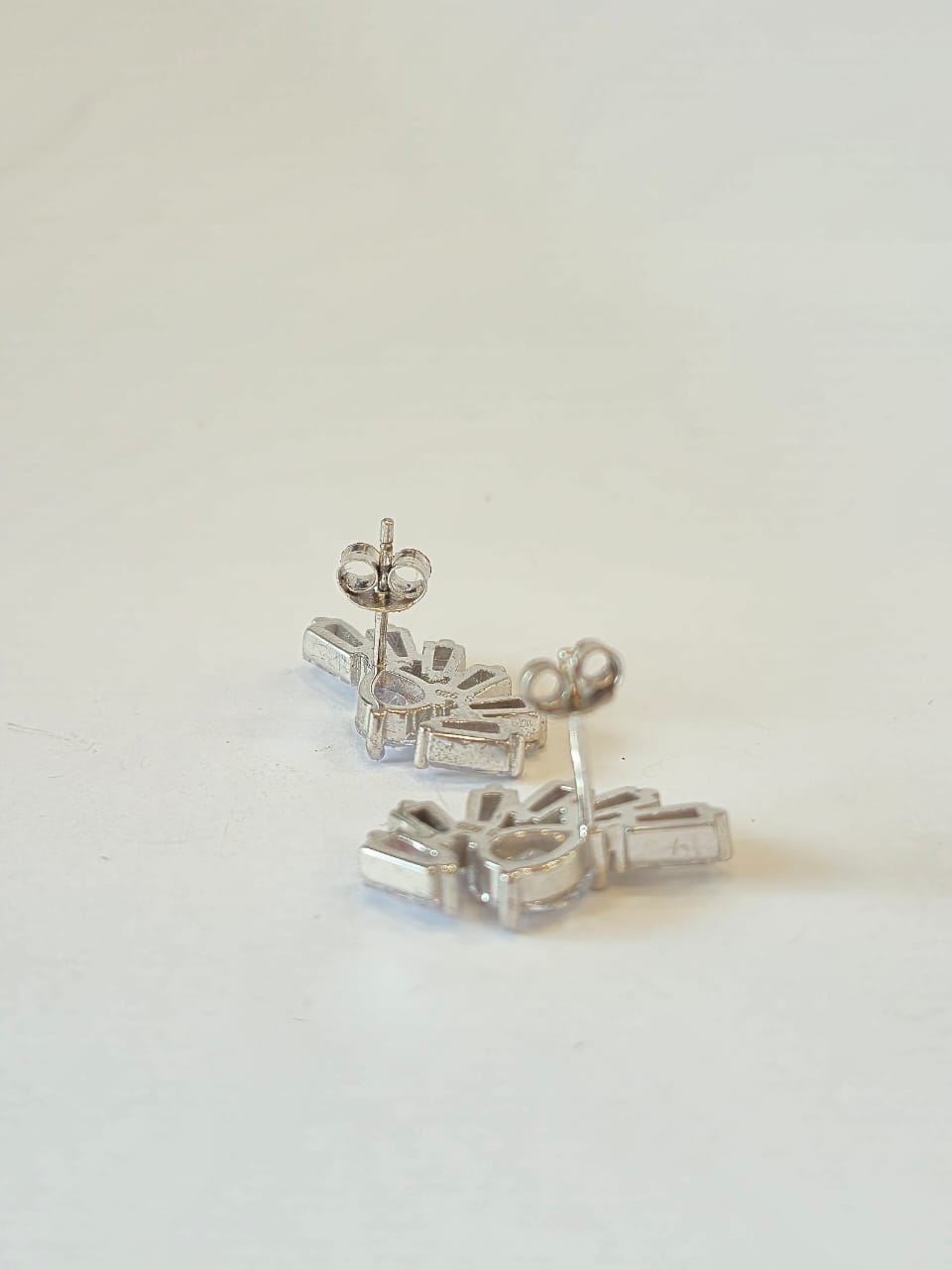 Crystal Fan Stud Earrings