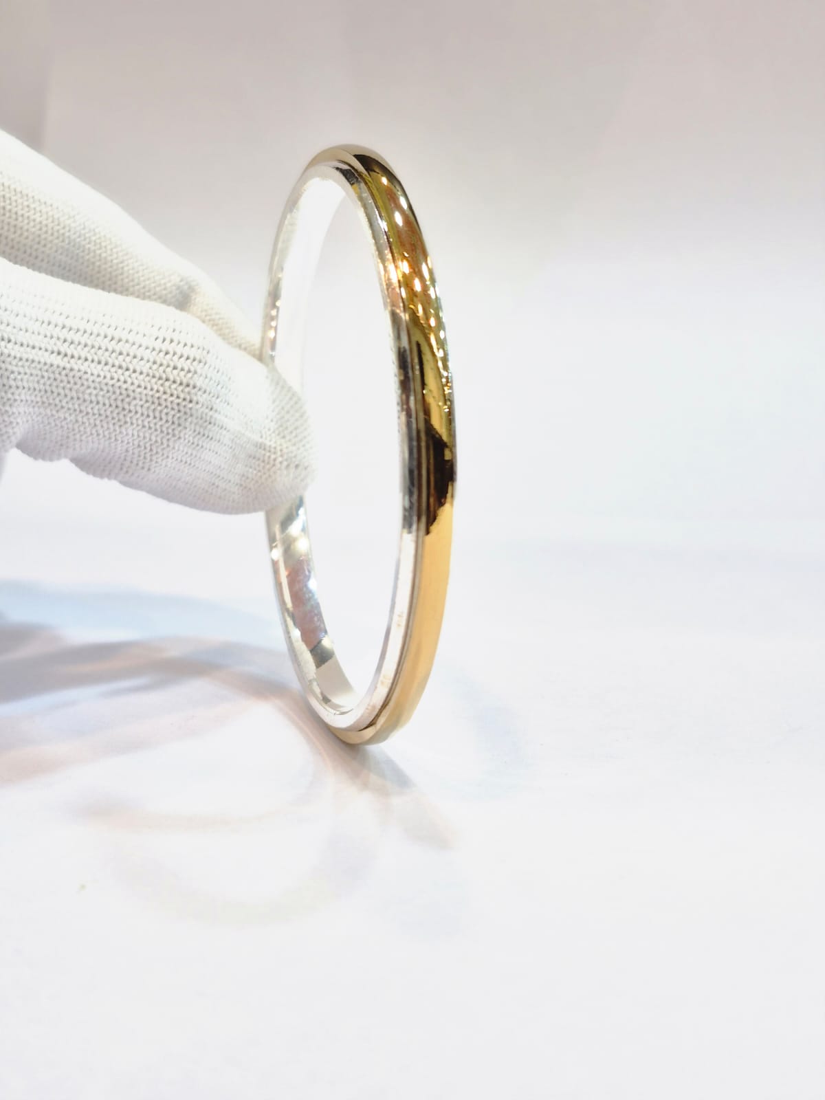 Gold and Silver Men's Kada