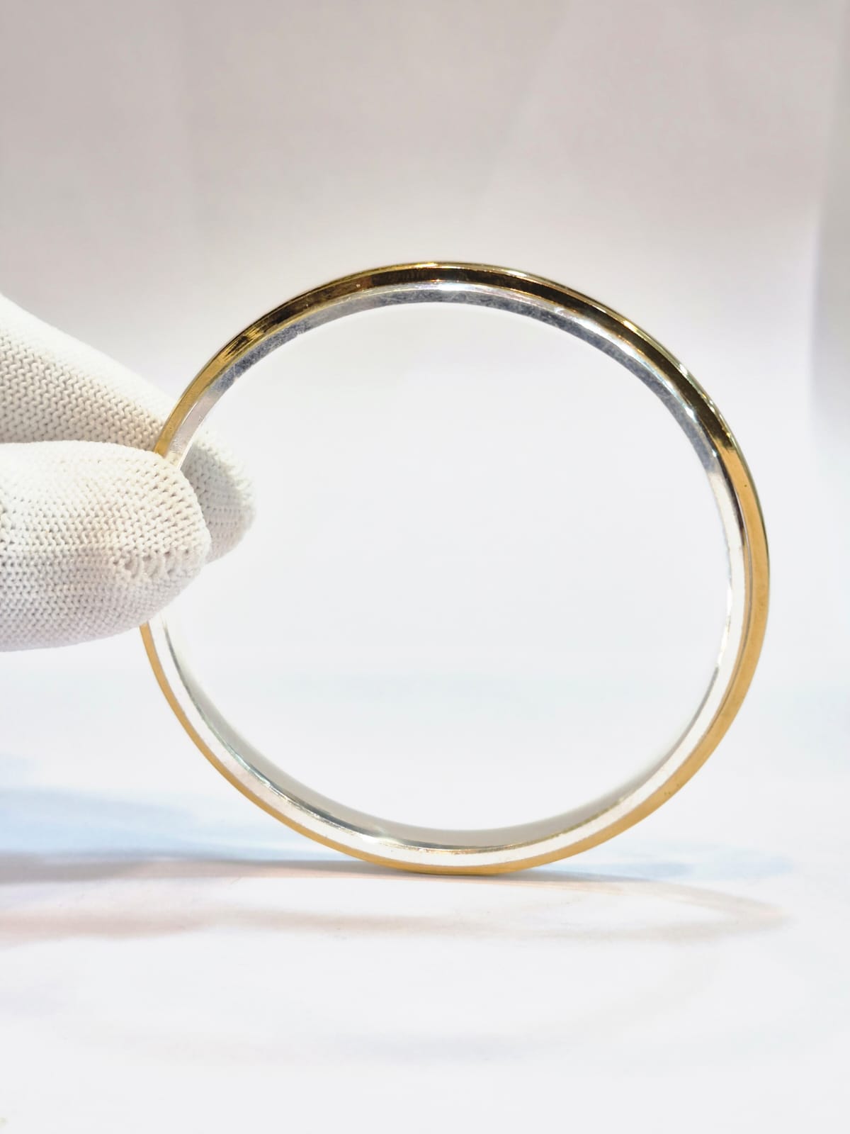 Gold and Silver Men's Kada