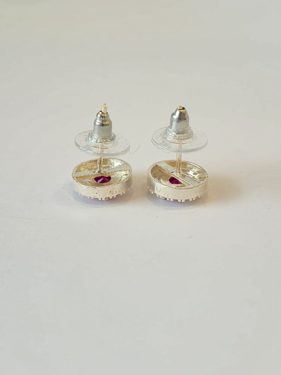 Elegant Ruby Stud Earrings