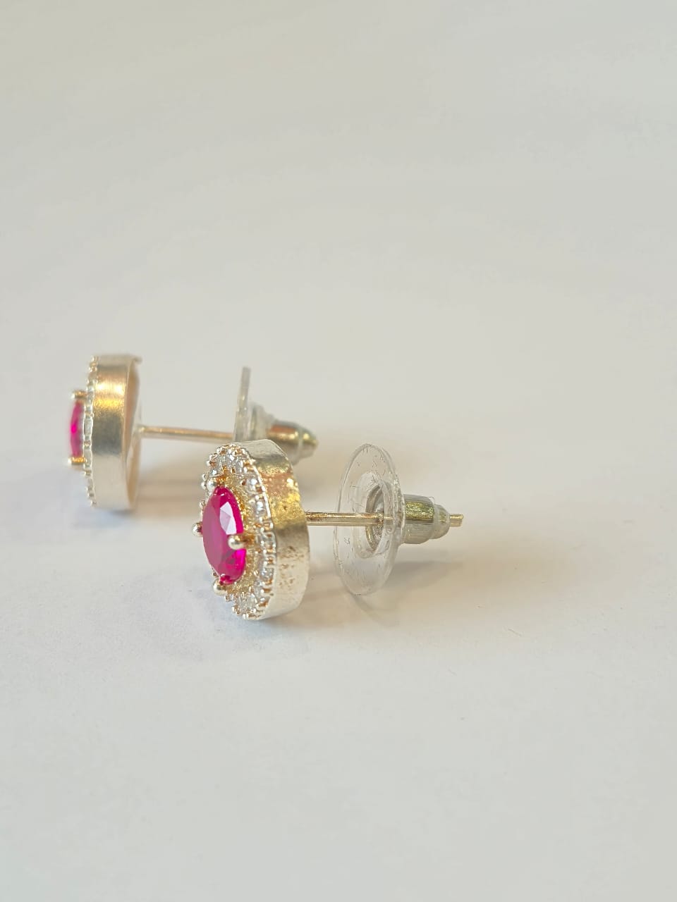 Elegant Ruby Stud Earrings